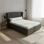 מיטה מרופדת מעוצבת דגם: "ספיר" 3