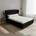 מיטה מרופדת מעוצבת דגם: "ספיר" 4