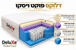 מזרון קפיצים מבודדים דגם: "פוקט ויסקו" מבית DeluXe 2