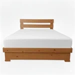מיטה מעץ מלא כולל ארגז מצעים זוגי בוכנות 3