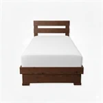 מיטה מעץ מלא כולל ארגז מצעים דגם:"אפיק" 2