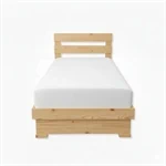 מיטה מעץ מלא כולל ארגז מצעים דגם:"אפיק" 4