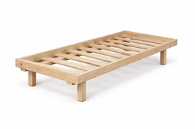 בסיס מיטה מעץ מלא כולל מסגרת יחיד