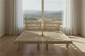 מיטה יהודית מעץ כולל מסגרת וראש