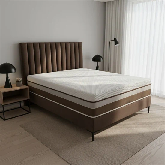 מיטה מרופדת מעוצבת דגם: "אלמוג"