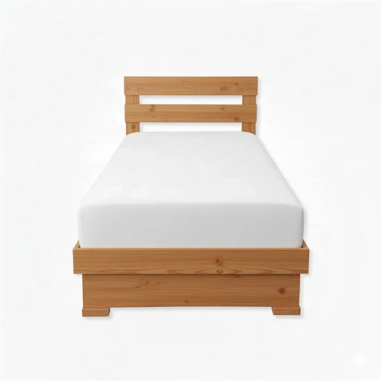 מיטה מעץ מלא כולל ארגז מצעים דגם:"אפיק"