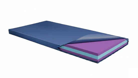 ספוג משולב כחול סגול עובי 10 ס"מ