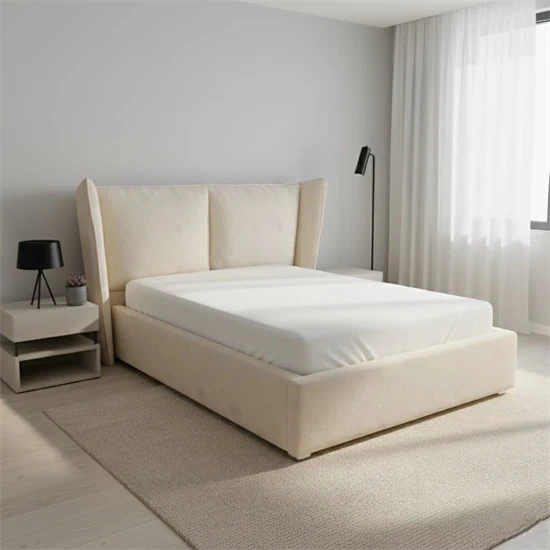 מיטת מעצבים מרופדת דגם: "פרובנס"